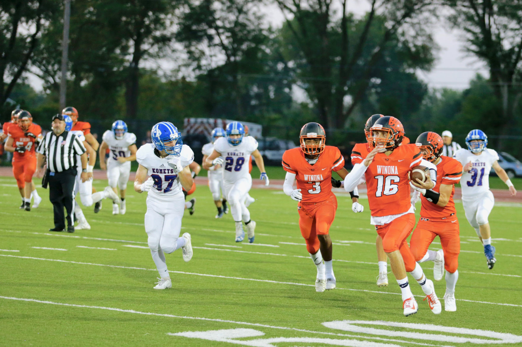 Winona Senior High School Football Homecoming vs Kasson-Mantorville